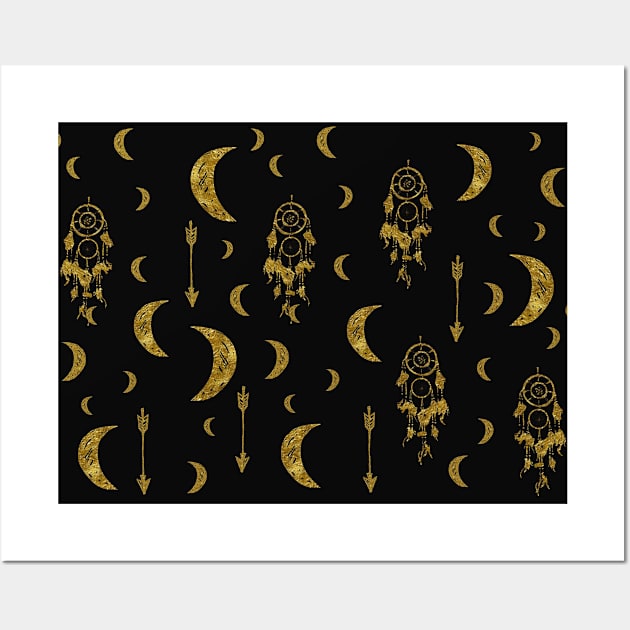 Golden Moon Wall Art by TheGypsyGoddess